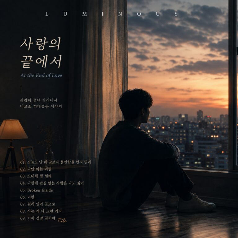 Luminous 사랑의 끝에서 앨범 자켓