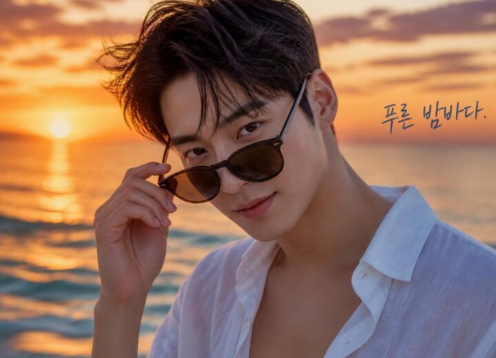 노래하는 기억수집가 푸른 밤바다 앨범 자켓