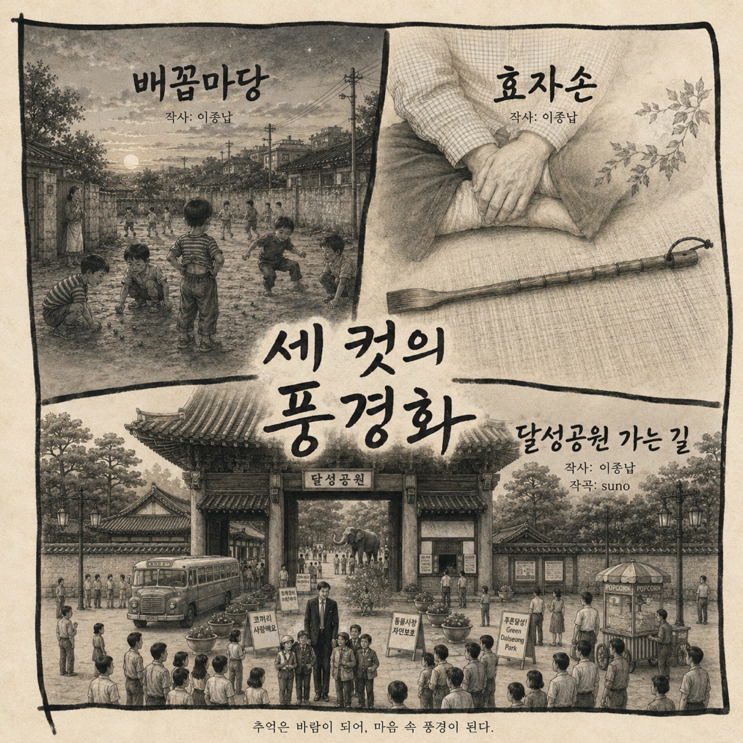 이종납 세 컷의 풍경화 최신 앨범 자켓