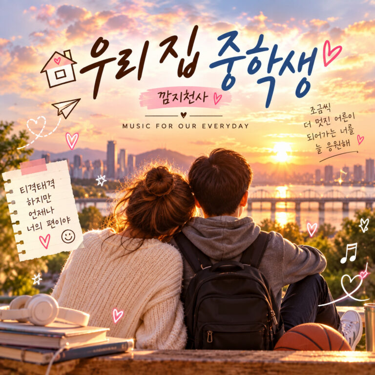 깜지천사 우리 집 중학생 앨범 자켓
