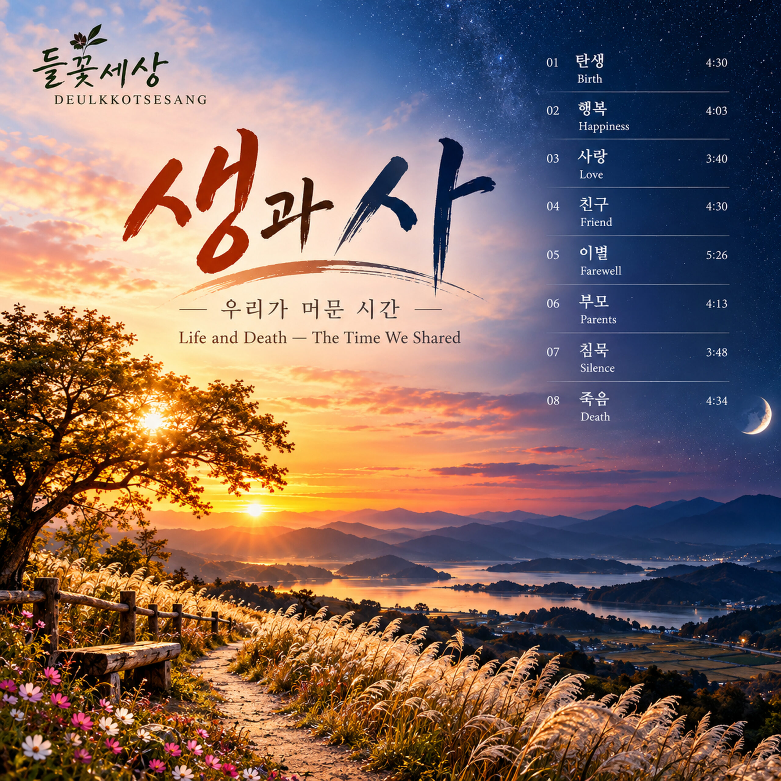들꽃세상 생과 사 — 우리가 머문 시간 앨범 자켓