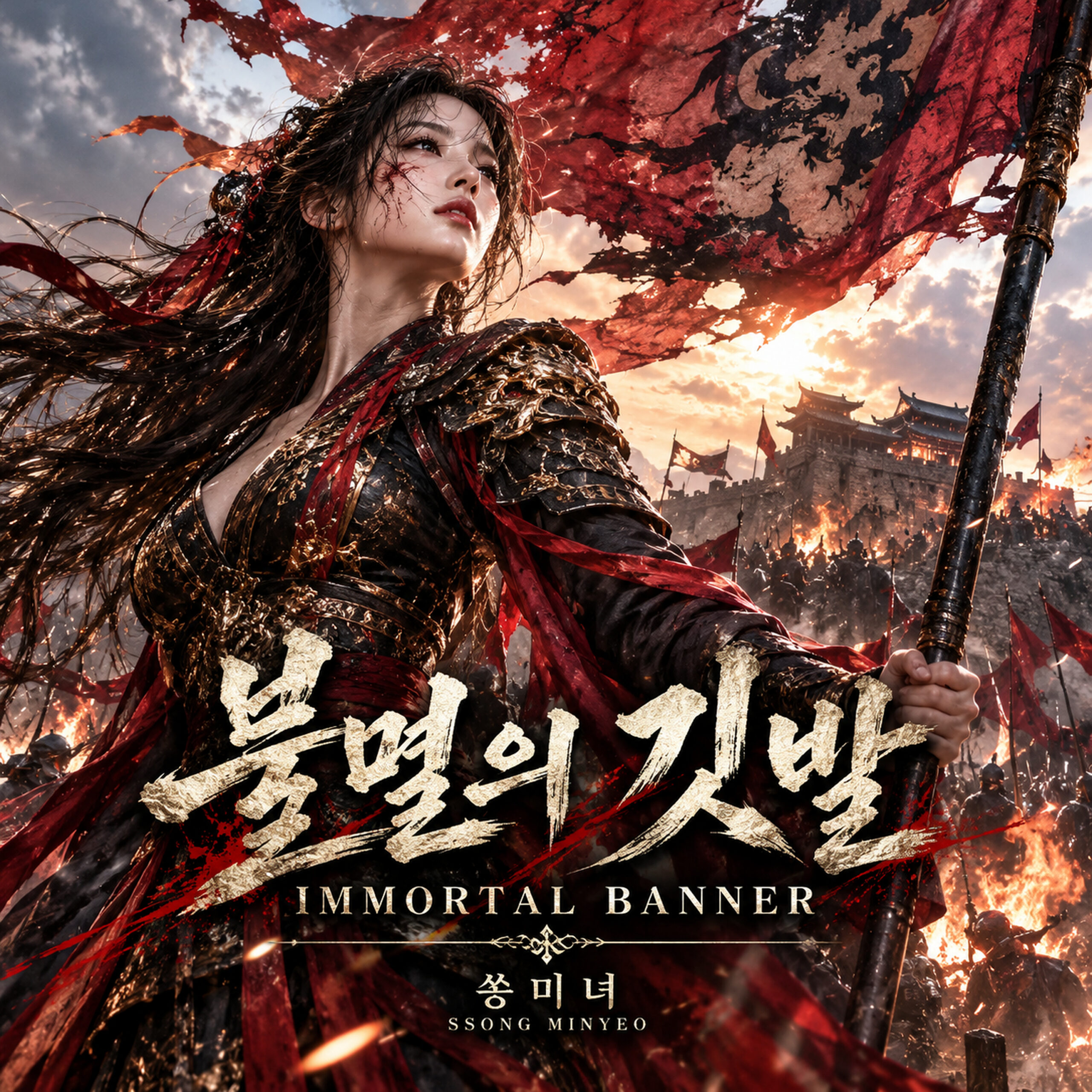 SONG MINYEO(쏭미녀) 불멸의깃발 앨범 자켓