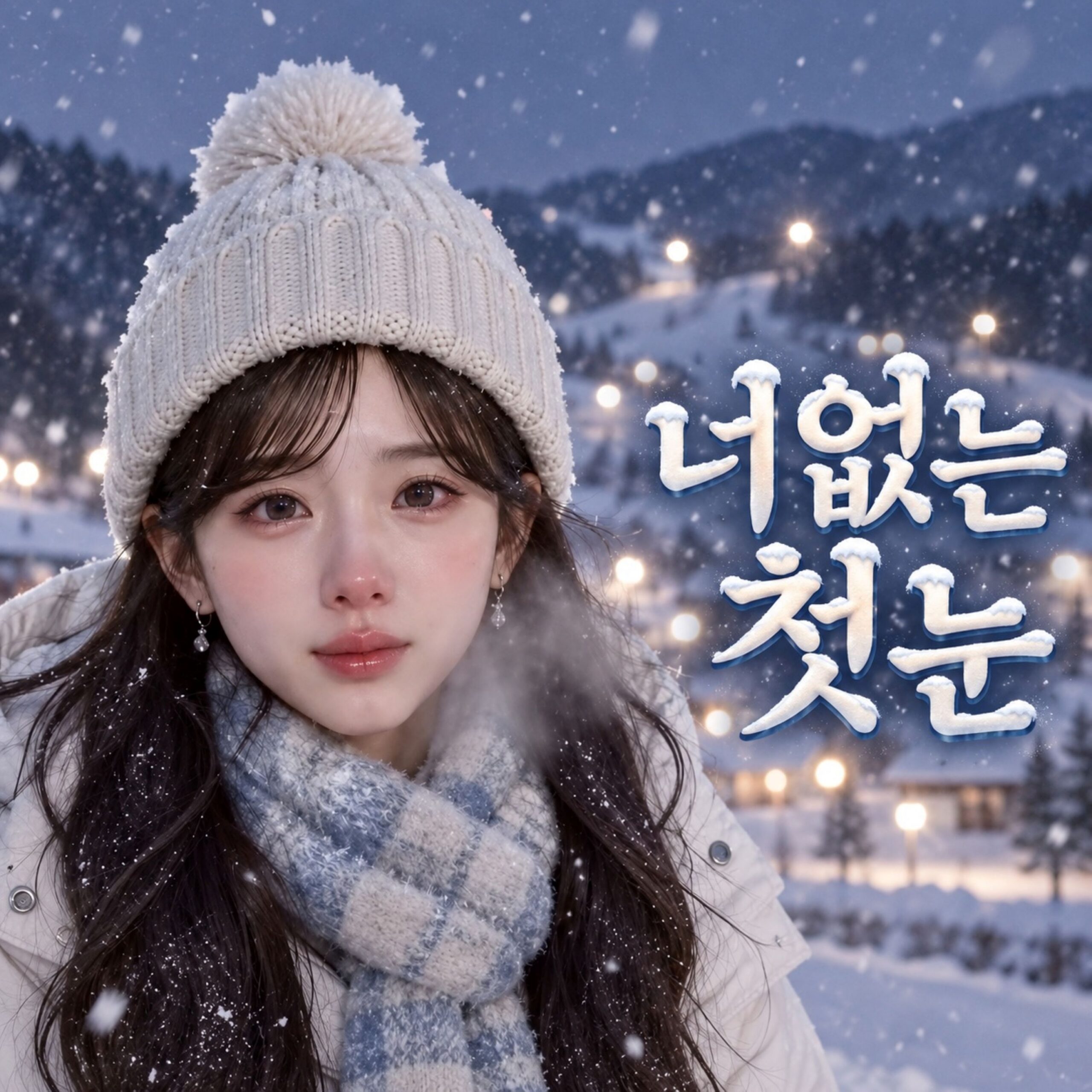 위블로 너없는 첫눈 앨범 자켓